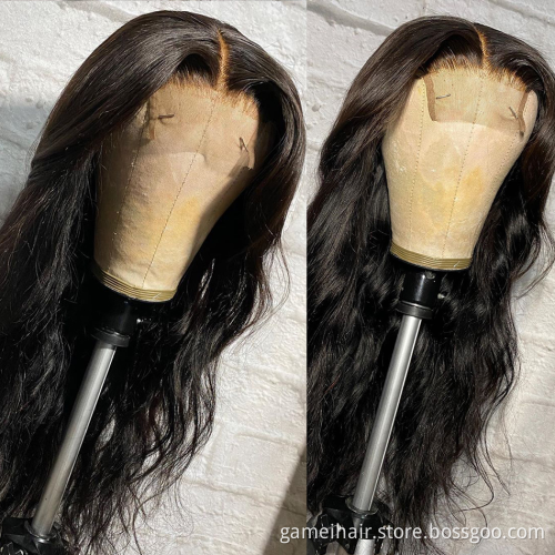 Cheap wig 13*4 Lace Front Wigs Human Hair Body Wave Transparent Super Thin Lace Remy Wigs